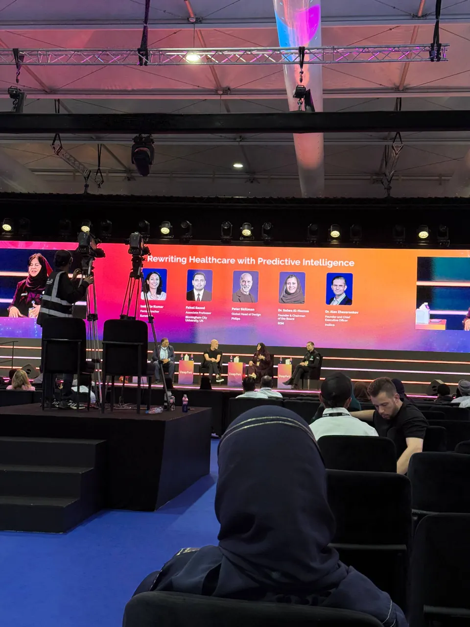 The audience at a DeepFest panel on predictive intelligence in healthcare